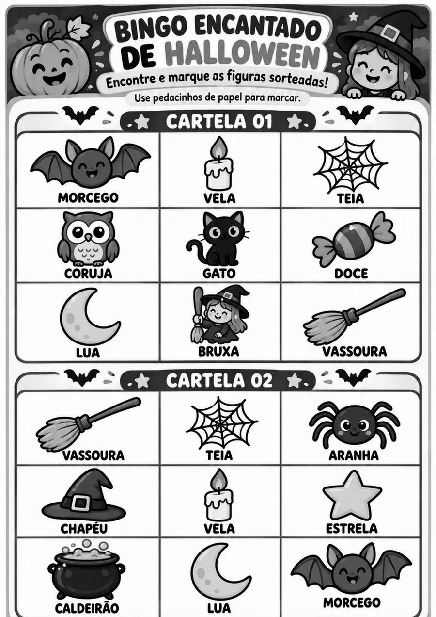 Bingo Preto e Branco
