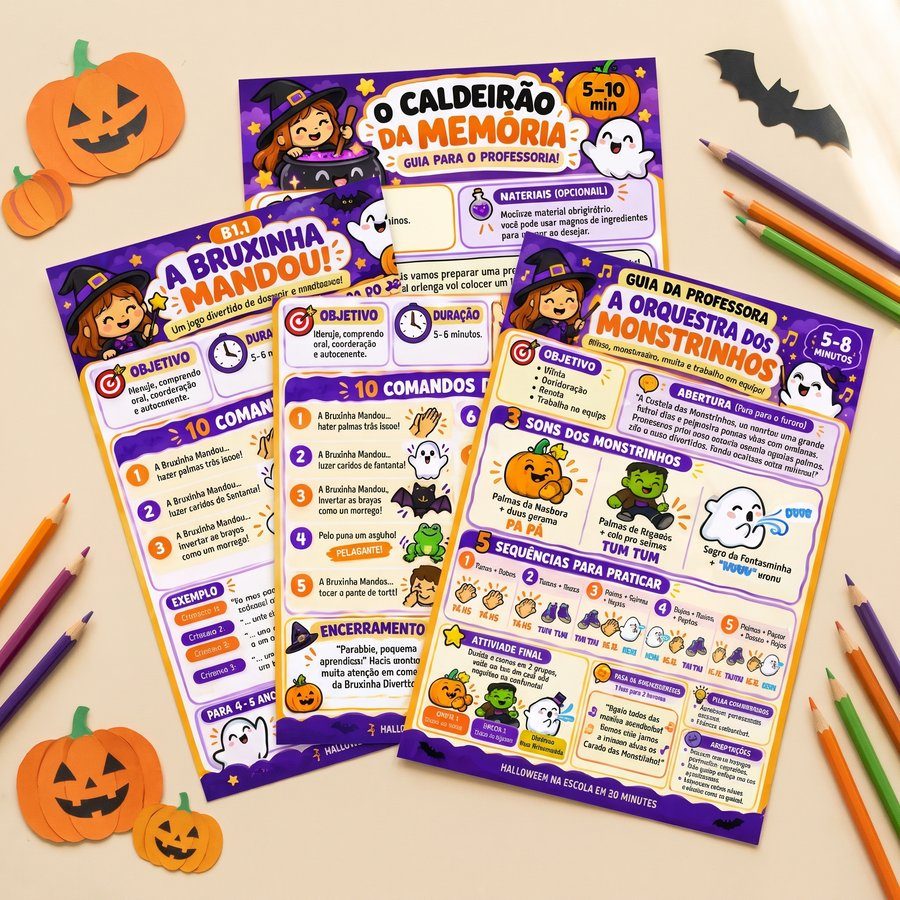 5 Brincadeiras de Halloween Sem Impressão