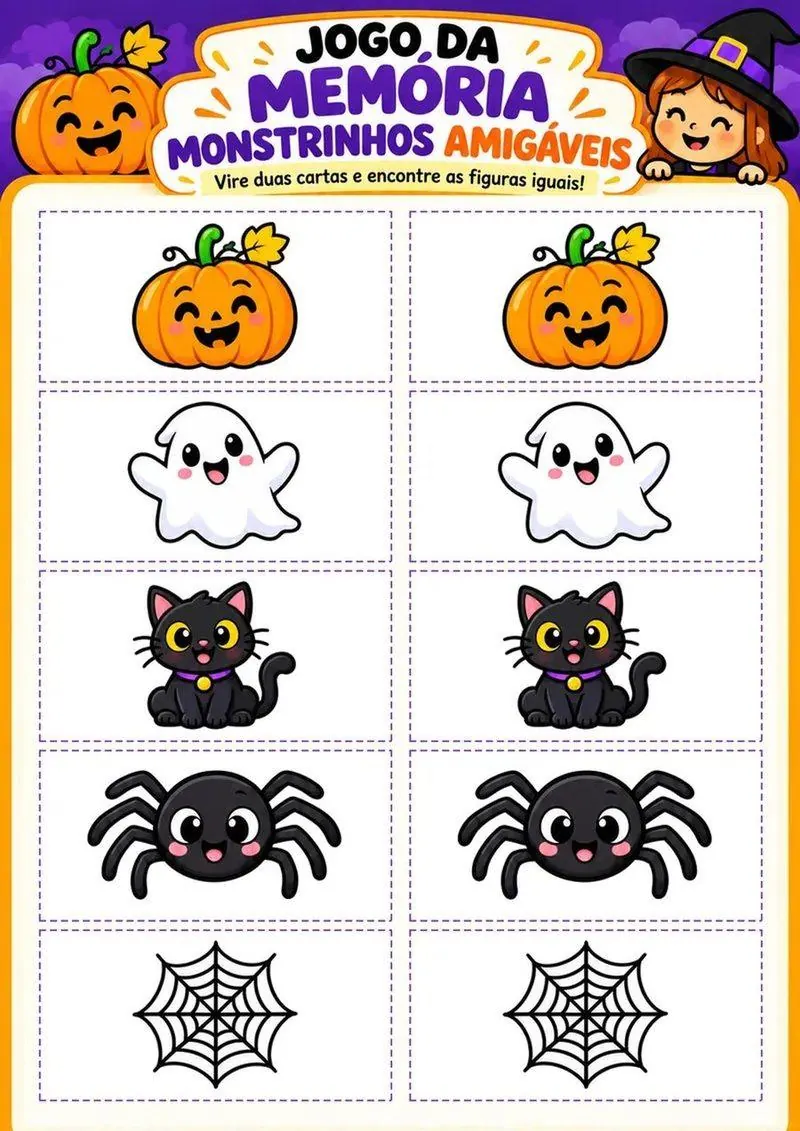 Página 7 do kit Halloween Escolar 2026