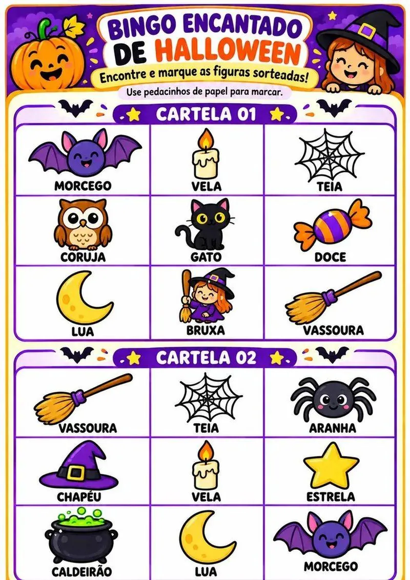 Página 10 do kit Halloween Escolar 2026