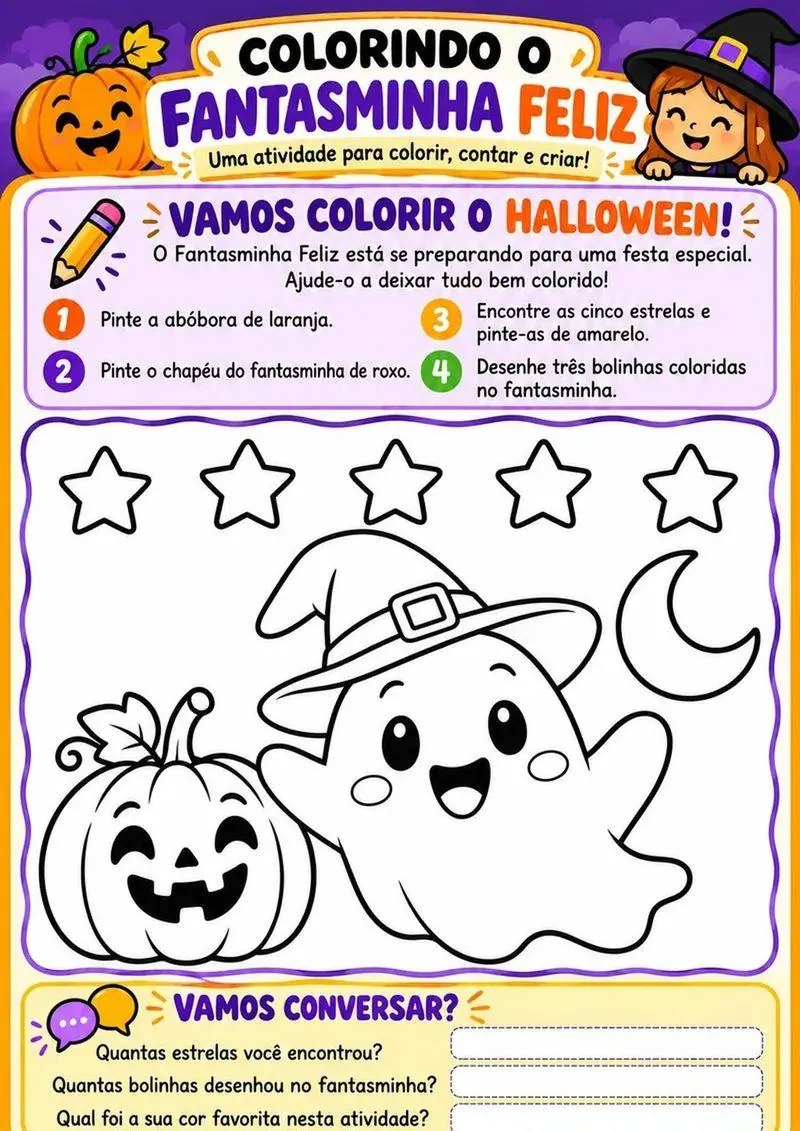Página 14 do kit Halloween Escolar 2026