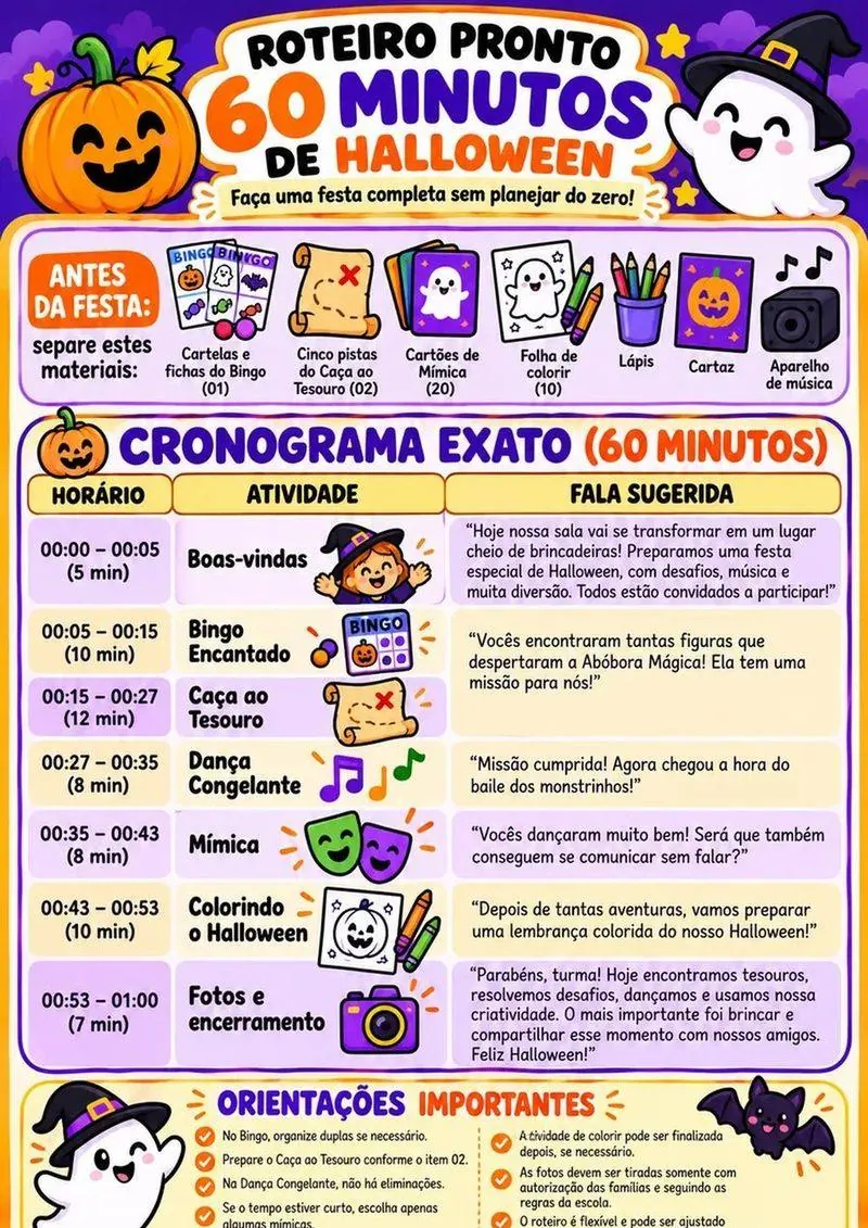 Página 34 do kit Halloween Escolar 2026