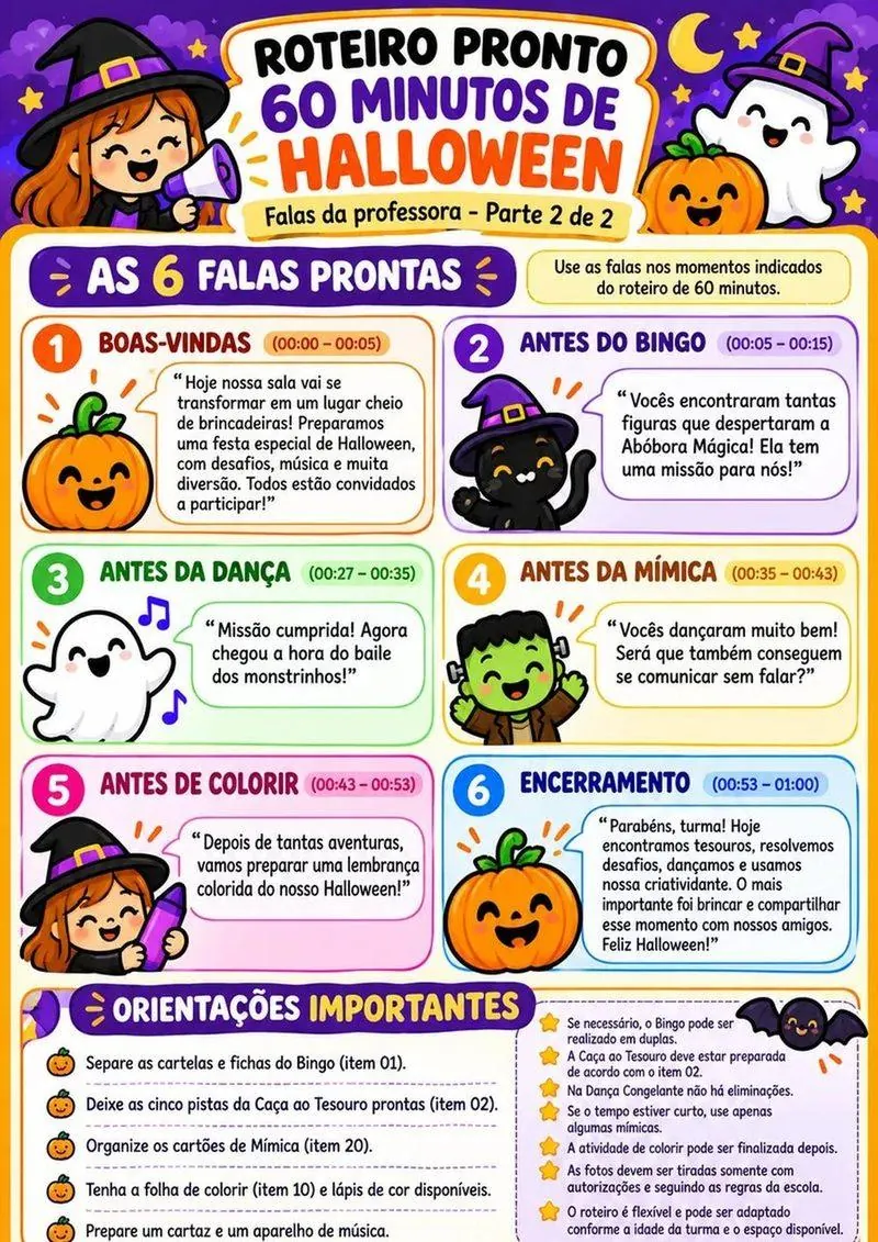 Página 35 do kit Halloween Escolar 2026