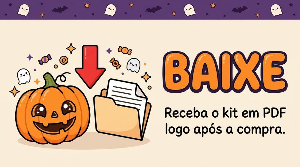 Passo 1: Baixe - Receba o kit em PDF logo após a compra.